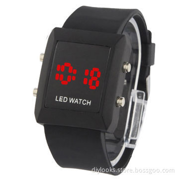 Fashion Digital LED Quartz Wristwatch (Black)